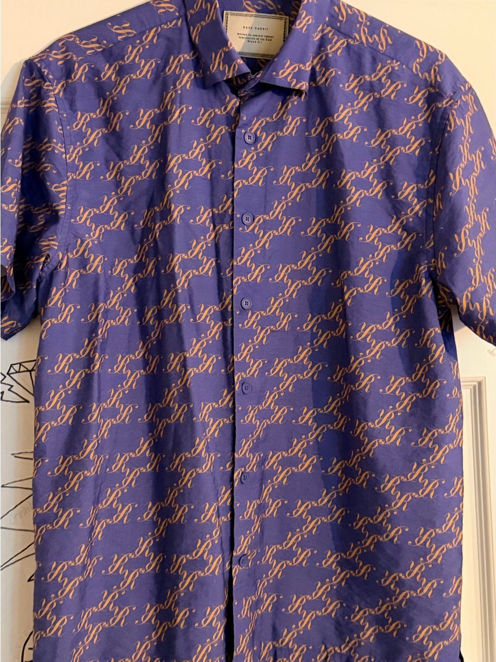 Rare Rabbit Multicolored Men’s M Short Sleeve Button Up Shirt